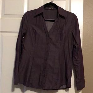 Deep purple Express button up blouse